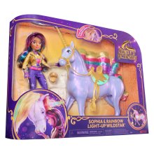                             Unicorn Academy Svetelný jednorožec Wildstar s bábikou Sophiou 24 cm                        