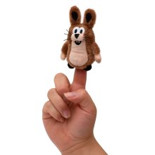                             Moravská Ústředna - Zajac 10 cm prstový maňuška (Krtek)                        