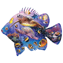                             PRIME 3D Drevené PUZZLE - Rybí zázrak 300 dielikov                        