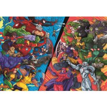                             Clementoni - Puzzle 104 Super Marvel Hrdinovia vs. Záporáci                        