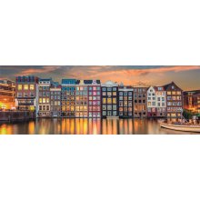                             Clementoni - Puzzle 1000 Panorama Žiarivý Amsterdam                        
