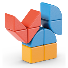                             GEOMAG Magicube Blocks&amp;Cards 16 dielikov                        
