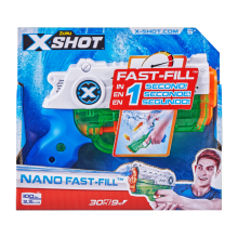                             ZURU X-SHOT Vodní pistole Nano Fast fill                        