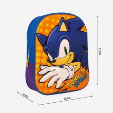                             Cerdá - Dětský batoh 3D Sonic SPEED                        