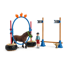                             Schleich 42482 Závod v agility pro poníky                        