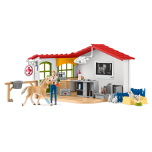                             Schleich 42502 Veterinární ordinace pro domácí zvířata                        