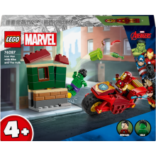                             LEGO® Marvel 76287 Iron Man s motorkou a Hulk                        