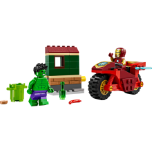                             LEGO® Marvel 76287 Iron Man s motorkou a Hulk                        