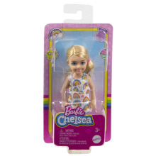                             Barbie Chelsea Doll - Blondýnka s barevným potiskem Duha                        