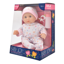                             Dolls World Miminko Baby Joy WHITE- 38 cm                        