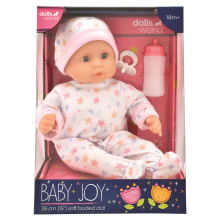                             Dolls World Miminko Baby Joy WHITE- 38 cm                        