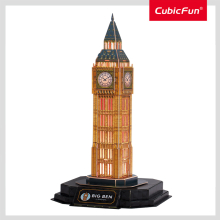                             CubicFun - Puzzle 3D s LED Noční edice: Big Ben 32 dílků                        