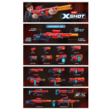                             ZURU X-SHOT Excel Ranger X8 Blaster 24 šipek                        