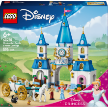                             LEGO® ǀ Disney 43275 Popelčin zámek a kočár s koňmi                        