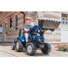                             FALK Šliapací traktor 3090 New Holland T8 s nakladačom a prívesom                        