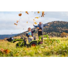                             FALK Šliapací traktor 1010W Claas Axos s nakladačom, rýpadlom a prívesom                        