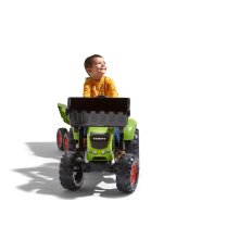                             FALK Šliapací traktor 1010W Claas Axos s nakladačom, rýpadlom a prívesom                        