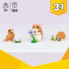                             LEGO® Creator 3 v 1 31376 Roztomilý škrečok s kvetinou                        