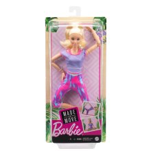                             Barbie v pohybe - blondínka vo fialovom tope                        