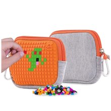                             PIXIE CREW univerzálne púzdro ŠEDÁ/ORANŽOVÁ                        