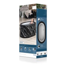                             BESTWAY 6002Q - Lay-Z-Spa® Otužovací bazén pre 2 osoby čierny mramor                        