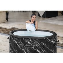                             BESTWAY 6002Q - Lay-Z-Spa® Otužovací bazén pre 2 osoby čierny mramor                        