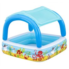                             BESTWAY 52192 - Detský bazénik so strieškou Beach Buddy 140 x 140 x 114 cm                        