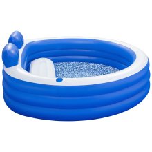                             BESTWAY 54422 - Luxusný rodinný nafukovací bazén s posedením 231 x 219 x 79 cm                        