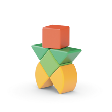                             GEOMAG Magicube Shapes 6 dielikov                        