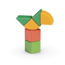                             GEOMAG Magicube Shapes 6 dielikov                        