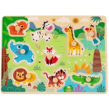                             BABU - Drevené vkladacie puzzle SAFARI                        