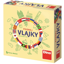                             Dino - Poznaj vlajky, cestovná hra                        