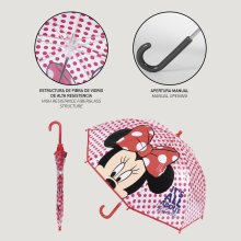                             Cerdá - Detský manuálny dáždnik Disney Minnie červený                        