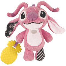                             Baby Clementoni - Plyšová hrkálka s úchytom - Stitch Angel                        