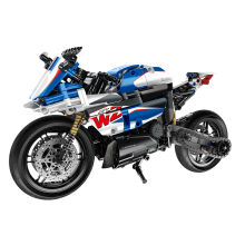                             MECHANICAL MASTER - Stavebnica Cestná motorka modrá 542 ks                        