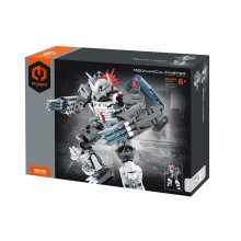                             MECHANICAL MASTER - Stavebnica Bojový robot sivý 965 ks                        