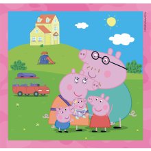                             Puzzle 3x48 Prasiatko Peppa                        