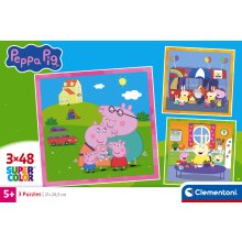                             Puzzle 3x48 Prasiatko Peppa                        