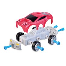                             HAP-P-KID Skrutkovacie pretekárske auto s vŕtačkou, červené                        