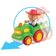                             HAP-P-KID Traktor - Zvieracia farma Stlač a choď                        