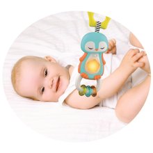                             Baby Clementoni - Elektronické hrkálka s úchytom - Tučniak                        