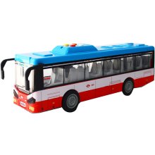                             Mestský autobus na zotrvačník s osvetlením a zvukom - červený                        
