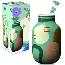                             3D Puzzle - Moderná Váza - Divoká šalvia                        