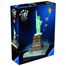                             3D Puzzle - Iconics: Socha slobody (Nočná edícia)                        