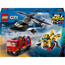                             LEGO® City 60462 Remix: Helikoptéra, hasičské auto a ponorka                        