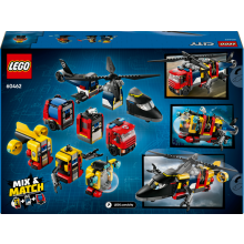                             LEGO® City 60462 Remix: Helikoptéra, hasičské auto a ponorka                        