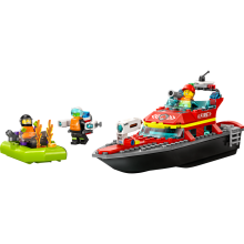                             LEGO® City 60373 Hasičská záchranná loď a čln                        