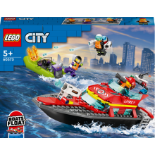                             LEGO® City 60373 Hasičská záchranná loď a čln                        