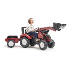                             FALK Šliapací traktor 4000AM VALTRA S4 s predným nakladačom a prívesom                        