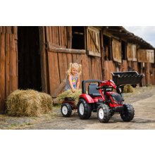                             FALK Šliapací traktor 4000AM VALTRA S4 s predným nakladačom a prívesom                        